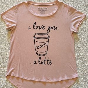 “I love you a latte” T-Shirt